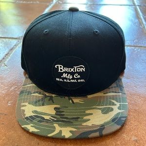 Brixton Black/Camoflauge Snap Back